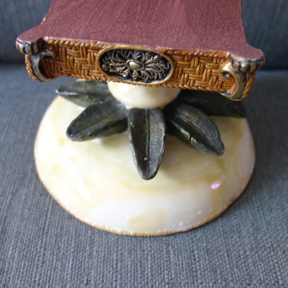 Vintage Pedestal Bowl Decorative Center Piece - Picture 5 of 12